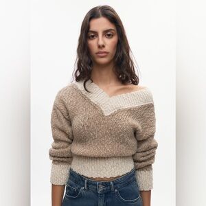 NWT Kotn Sia V-neck Sweater - XL